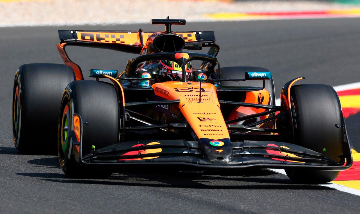 Piastri fastest in sole Belgian GP practice Piastri fastest in sole Belgian GP practice