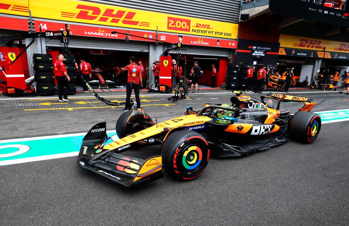 Norris takes Spa pole on all-McLaren front row Norris takes Spa pole on all-McLaren front row