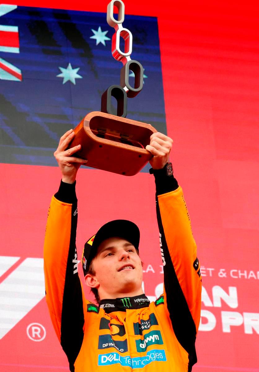 Piastri returns as leader to scene of first F1 win