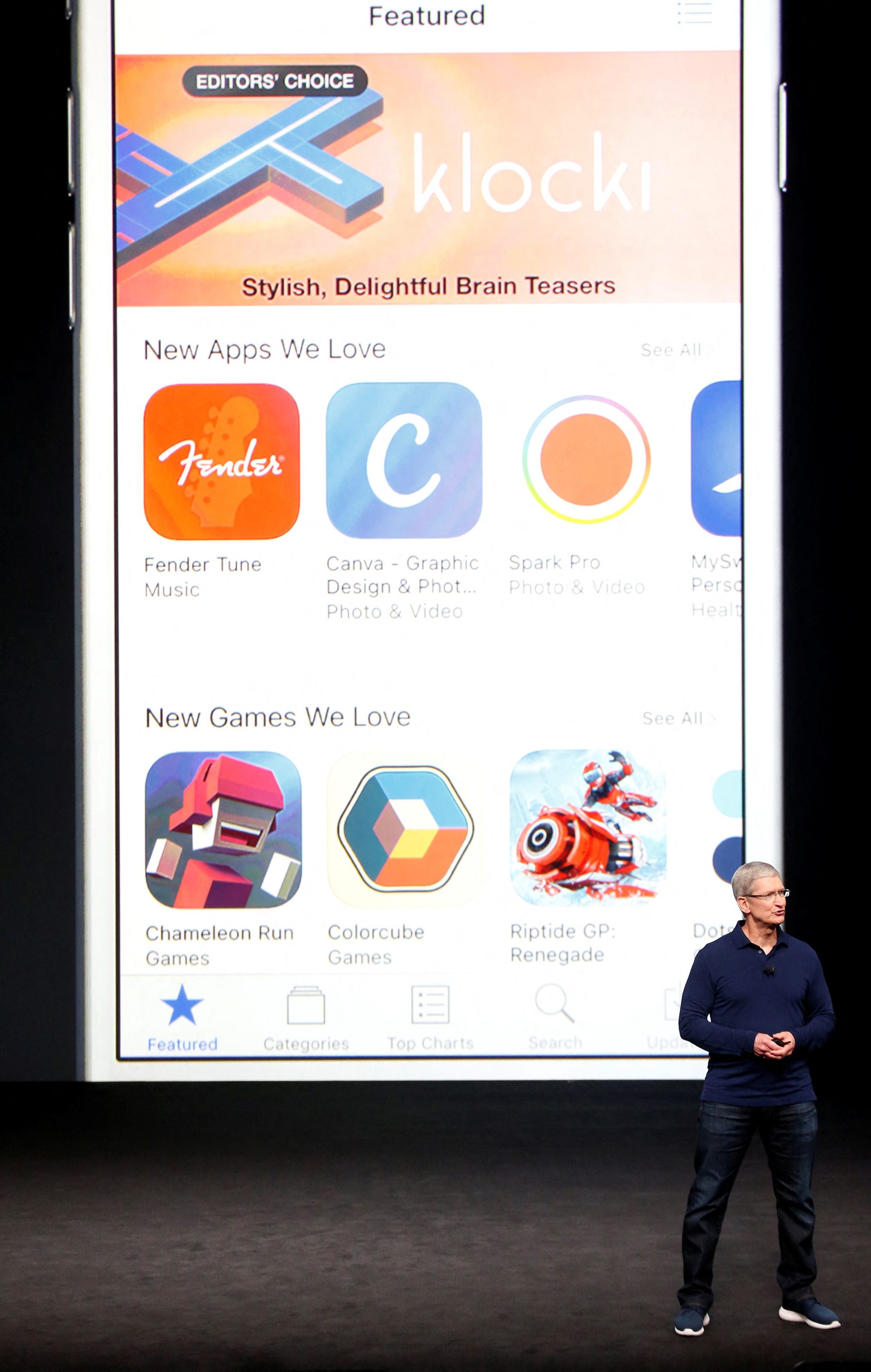 FILE PHOTO: Apple Inc CEO Tim Cook discusses the App Store during an Apple media event in San Francisco pple Inc CEO Tim Cook discusses the App Store during an Apple media event in San Francisco