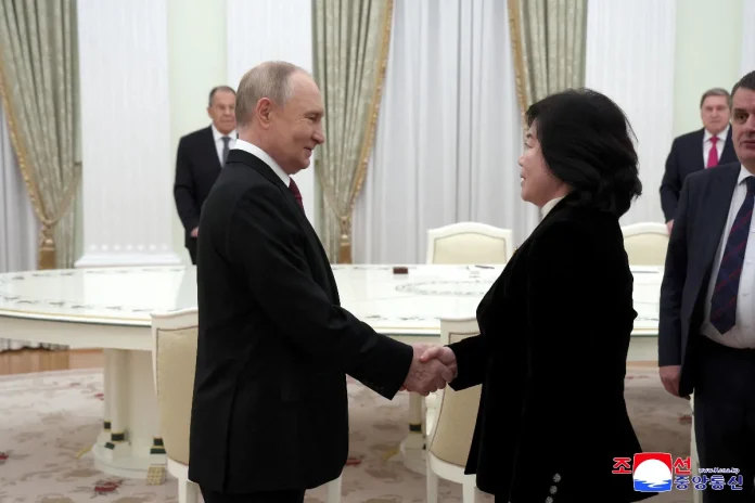 Putin meets North Korea's foreign minister to discuss strengthening ties Putin meets North Korea's foreign minister to discuss strengthening ties