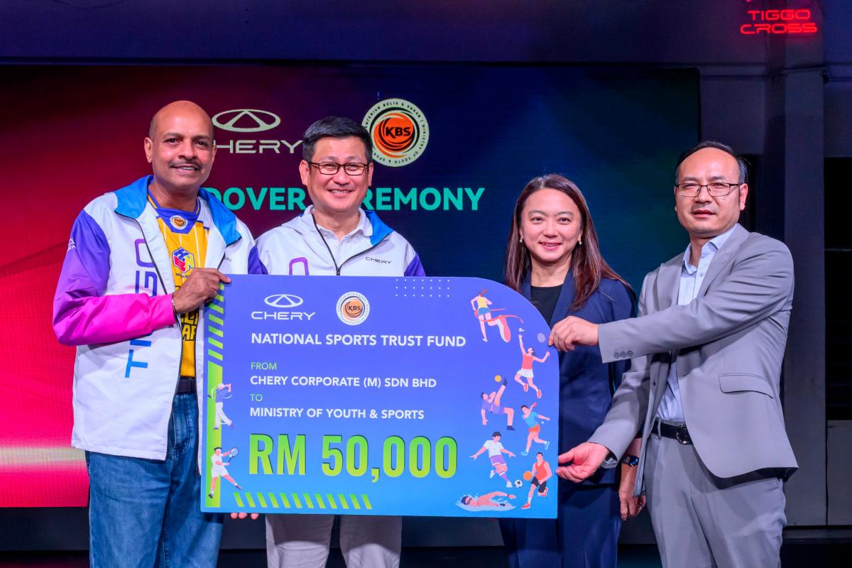 Chery Malaysia donates RM50k to KWASN for sports development Chery Malaysia donates RM50k to KWASN for sports development