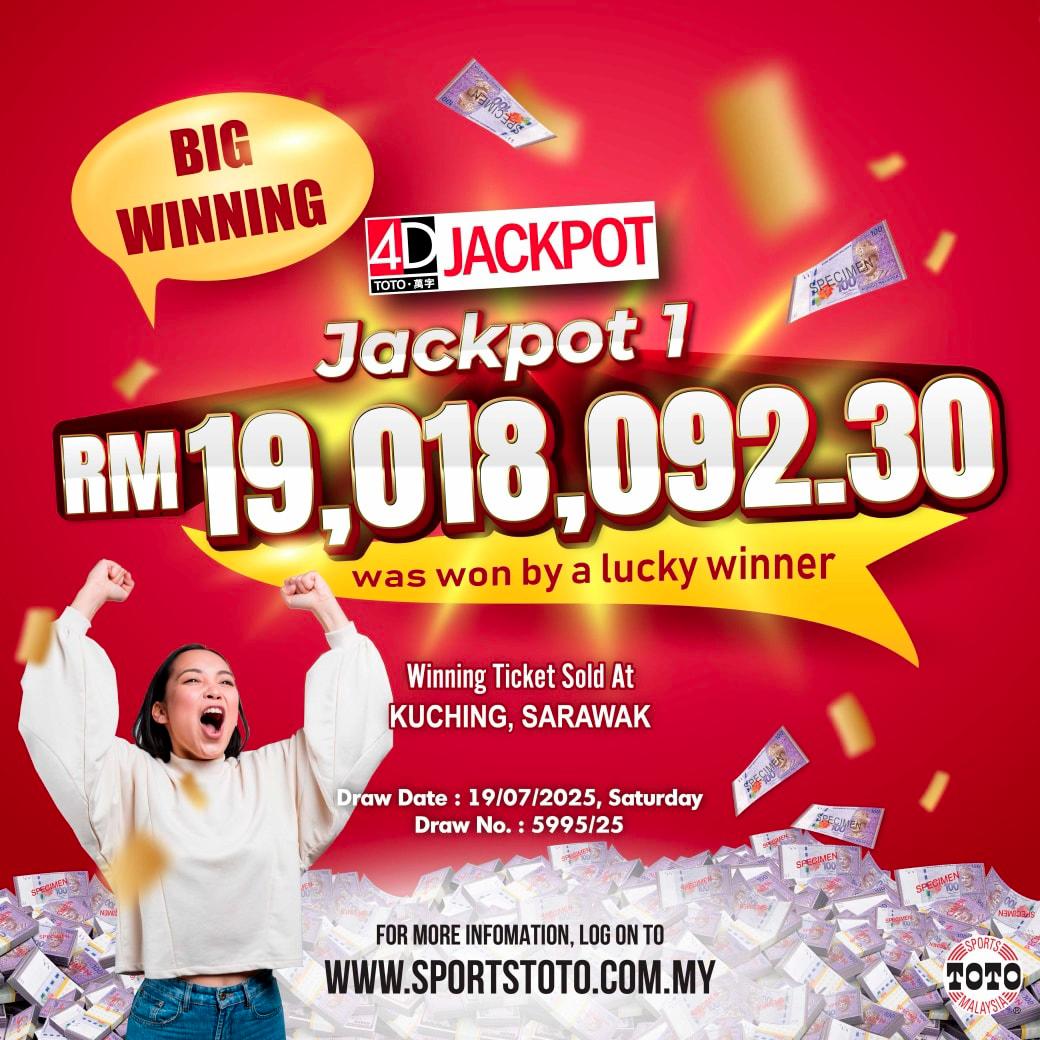 E-hailing driver hits RM19 million jackpot