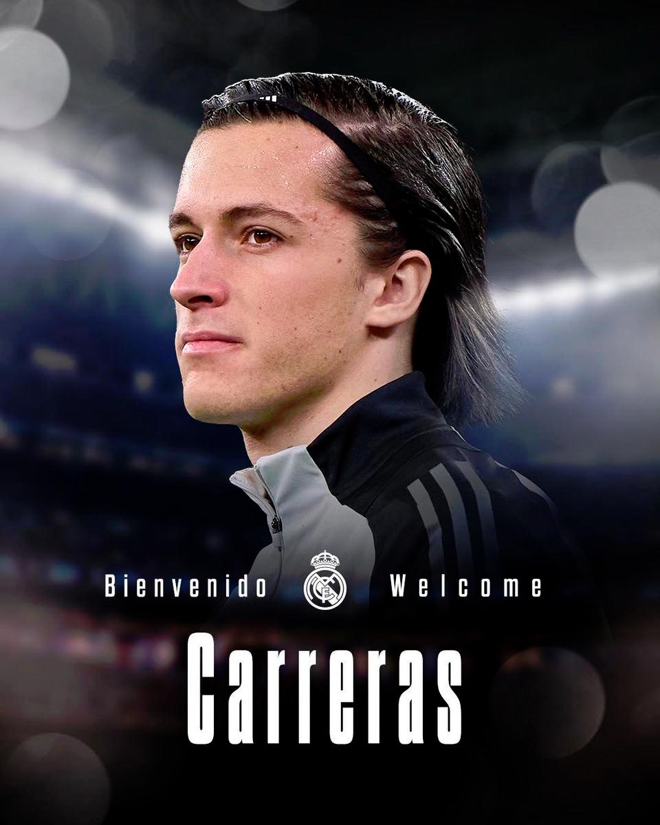 Real Madrid sign Benfica’s Carreras in €50m summer transfer deal