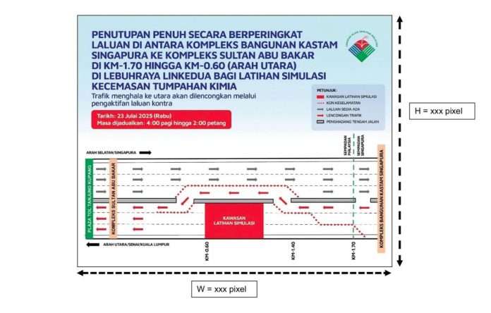 Linkedua Highway closure for chemical spill drill on July 23