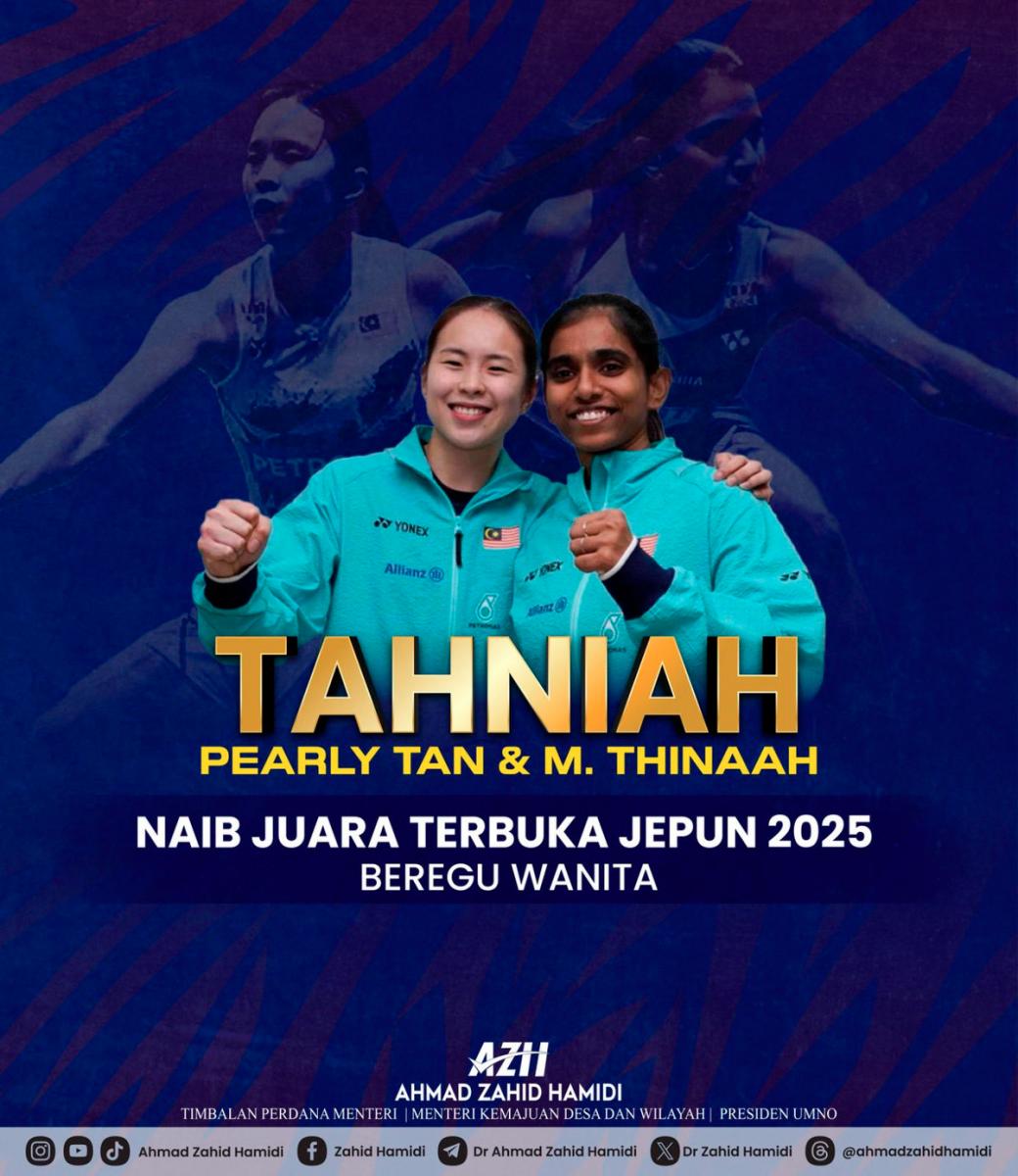 Pearly-Thinaah, Sze Fei-Nur Izzuddin raih naib juara Terbuka Jepun Pearly-Thinaah, Sze Fei-Nur Izzuddin raih naib juara Terbuka Jepun
