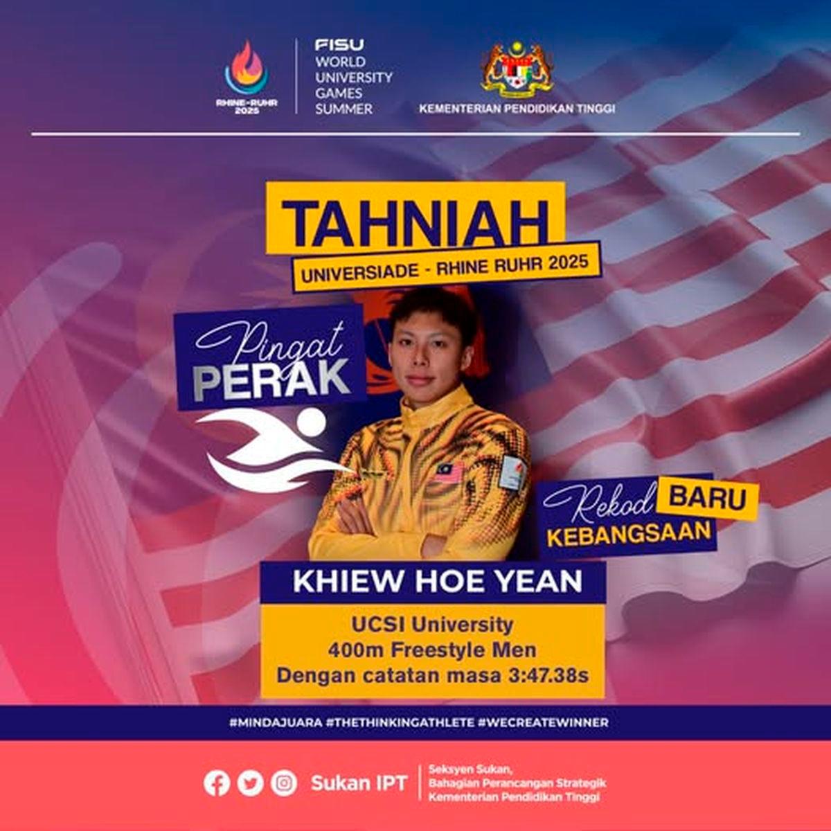 Selepas Hoe Yean, kontinjen negara masih menanti pingat seterusnya