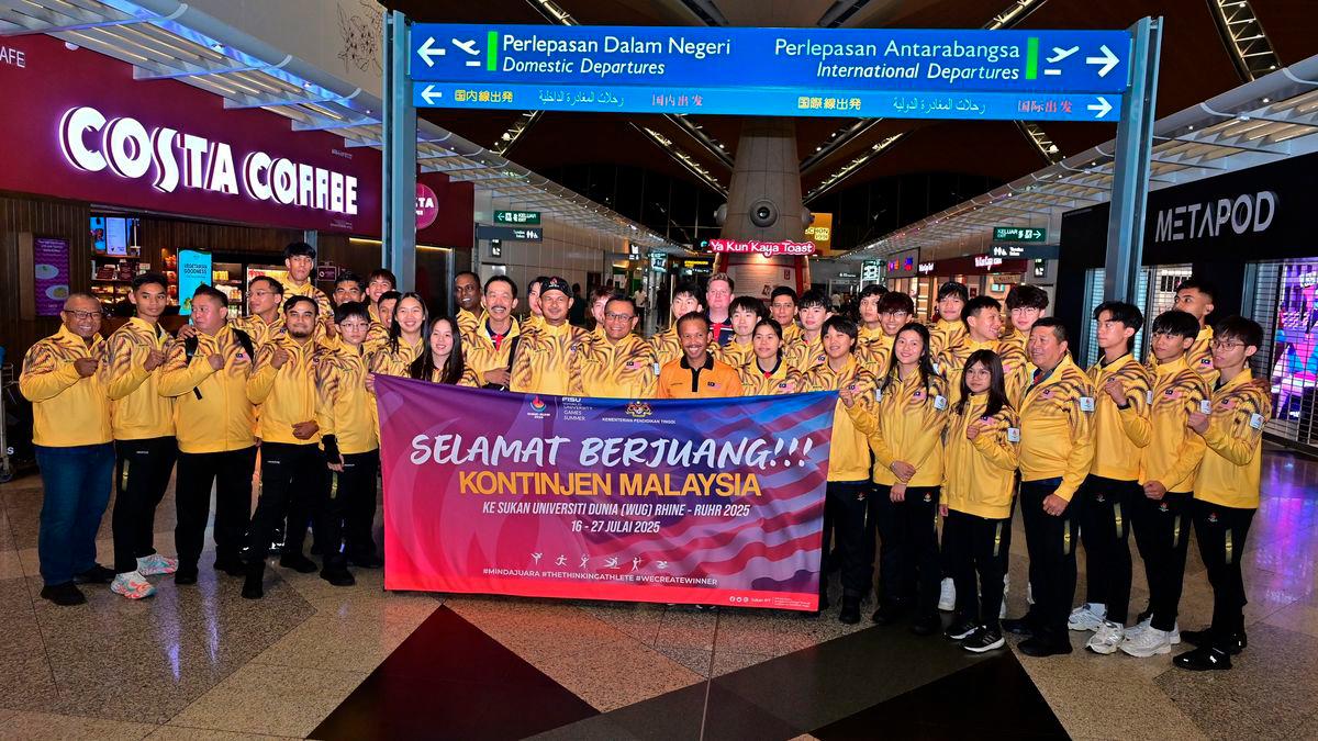 Malaysian contingent departs for 2025 World University Games in Germany