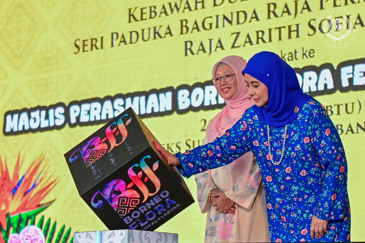 Raja Permaisuri Agong hadir Festival Flora Borneo 2025 di Labuan Raja Permaisuri Agong hadir Festival Flora Borneo 2025 di Labuan