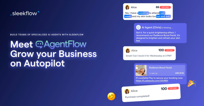 SleekFlow Unveils AgentFlow: Building Teams of AI Agents To Increase Revenue For Businesses
