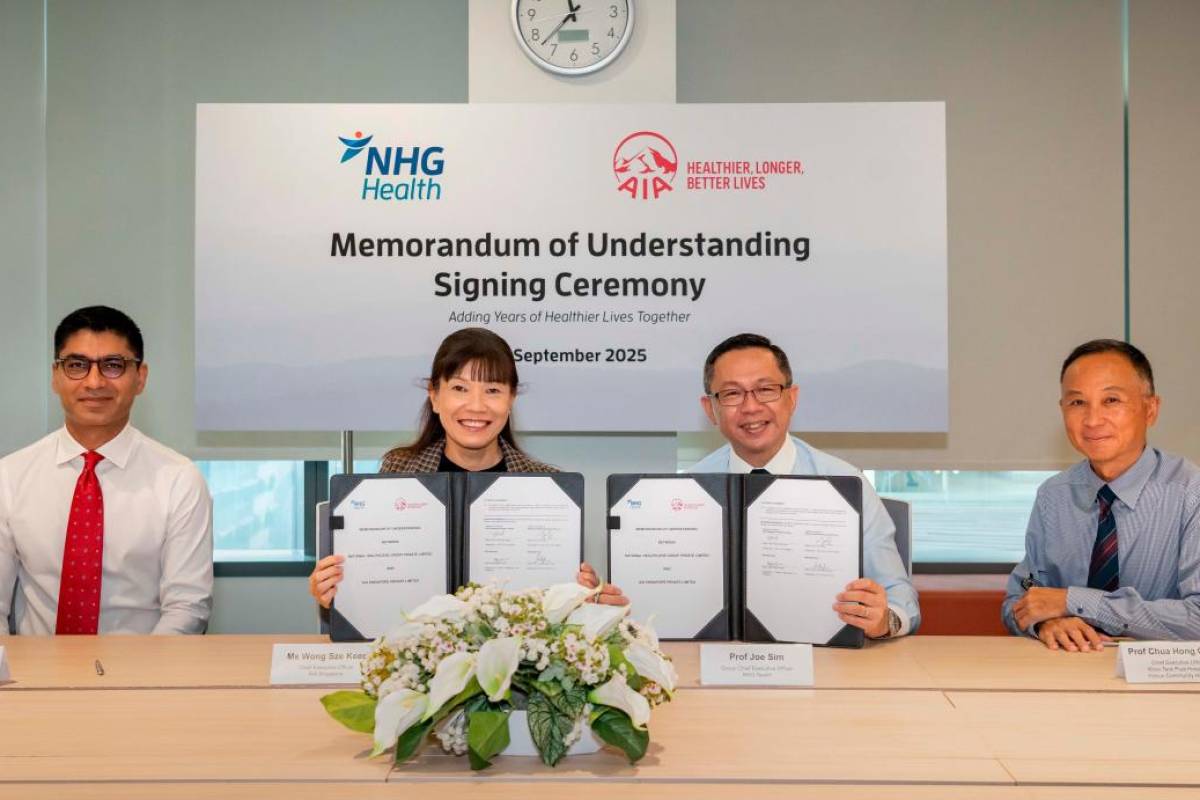 AIA Singapore partners NHG Health to advance sustainable healthcare and population health in Singapore AIA Singapore partners NHG Health to advance sustainable healthcare and population health in Singapore