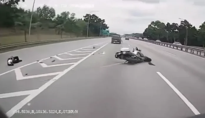 ASEAN delegation outrider injured in Elite Highway crash ASEAN delegation outrider injured in Elite Highway crash