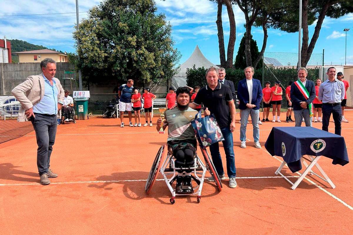 Abu Samah wins double gold at wheelchair tennis tour in Italy Abu Samah wins double gold at wheelchair tennis tour in Italy