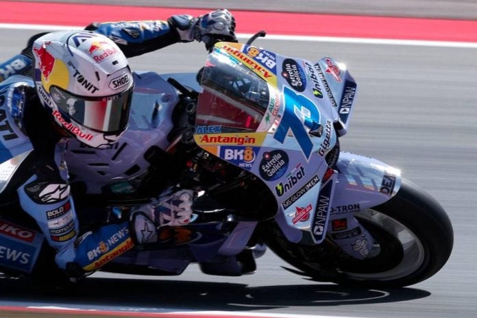 Alex Marquez claims first pole of season for Catalunya MotoGP Alex Marquez claims first pole of season for Catalunya MotoGP
