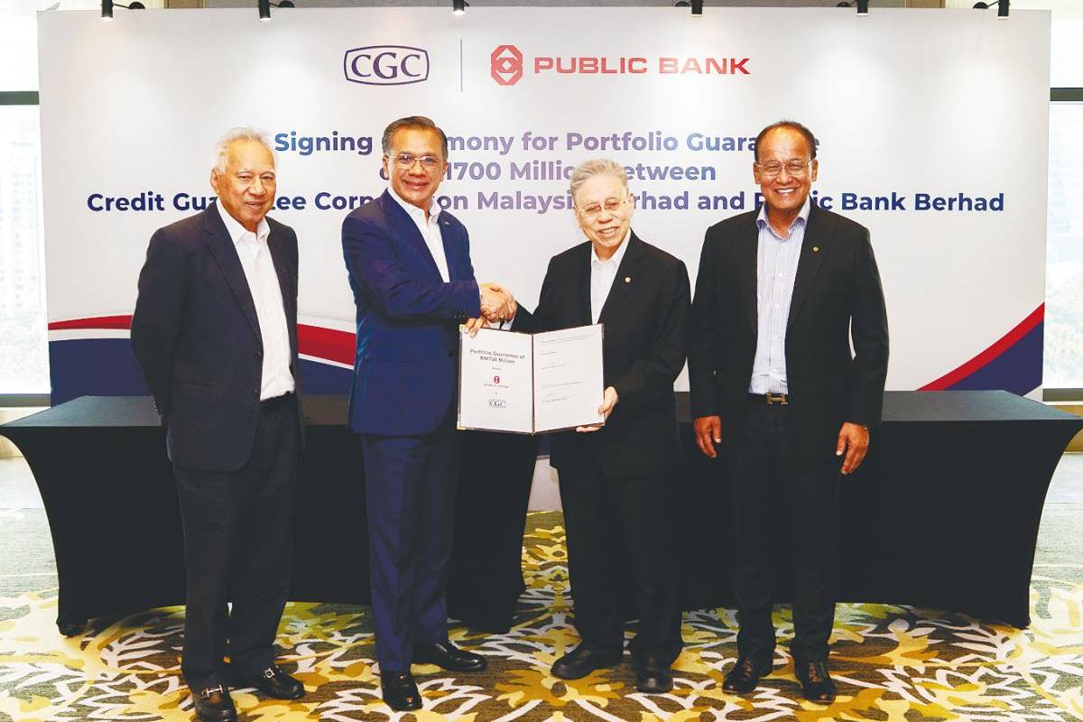 CGC and Public Bank launch RM700 million portfolio guarantee to support MSME financing CGC and Public Bank launch RM700 million portfolio guarantee to support MSME financing