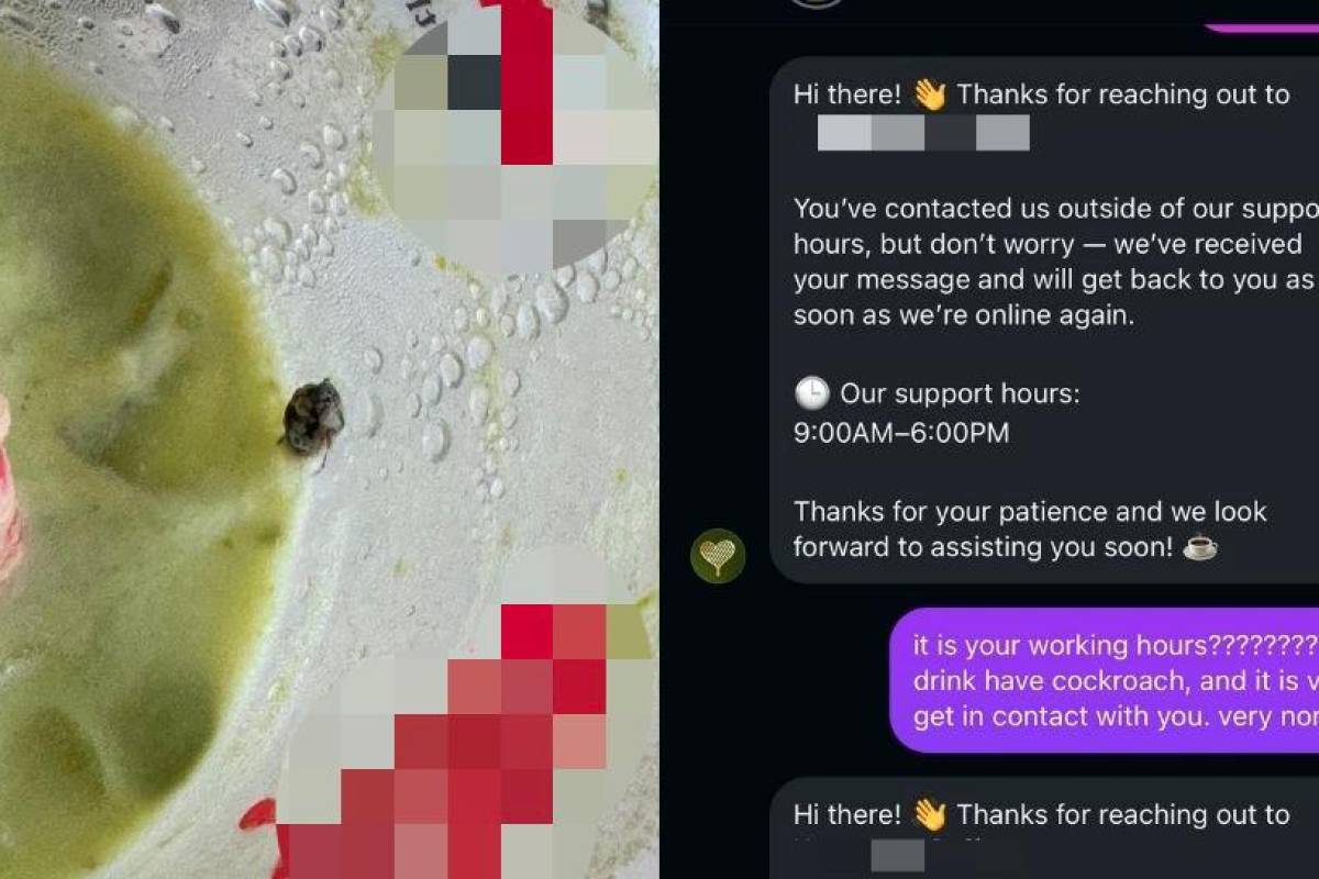 Customer’s complaint allegedly ignored after finding roach in drink Customer’s complaint allegedly ignored after finding roach in drink