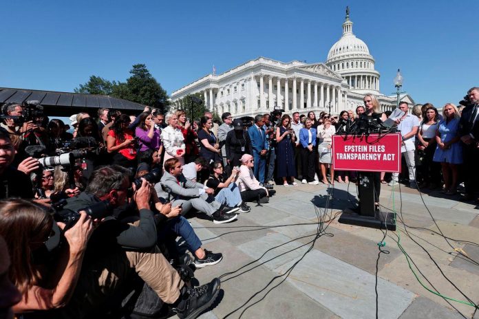 Epstein victims urge US Congress to pass transparency bill for documents Epstein victims urge US Congress to pass transparency bill for documents