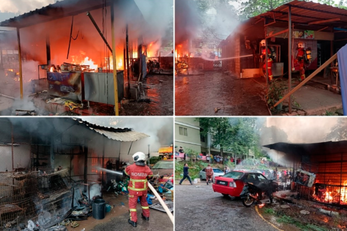 Five eateries destroyed in Kota Damansara flats fire, no casualties