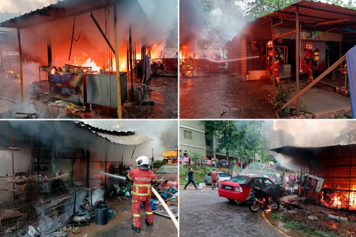 Five eateries destroyed in Kota Damansara flats fire, no casualties Five eateries destroyed in Kota Damansara flats fire, no casualties