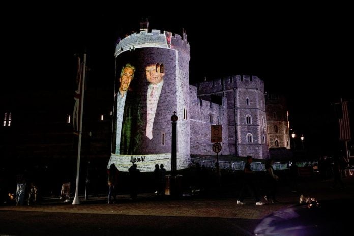 Four arrested after Trump Epstein images projected onto Windsor Castle