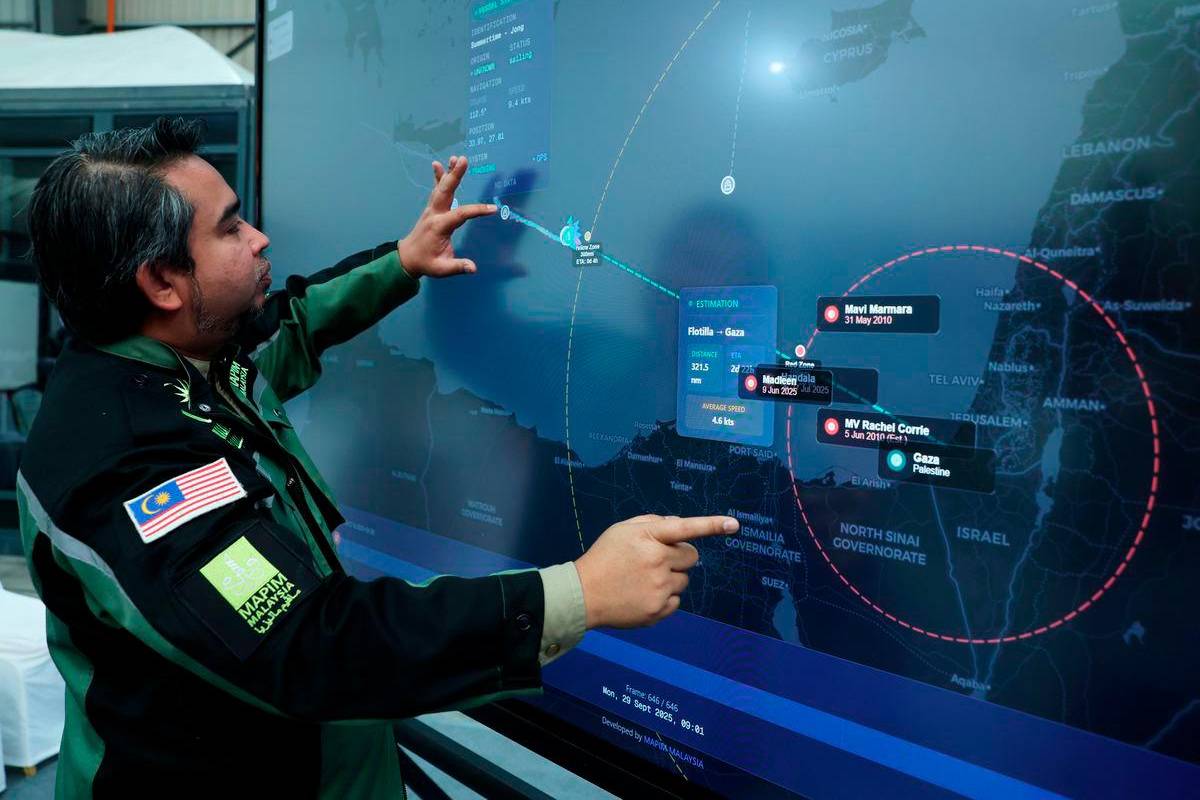 Global Sumud Flotilla to enter yellow zone tonight, Malaysians safe Global Sumud Flotilla to enter yellow zone tonight, Malaysians safe