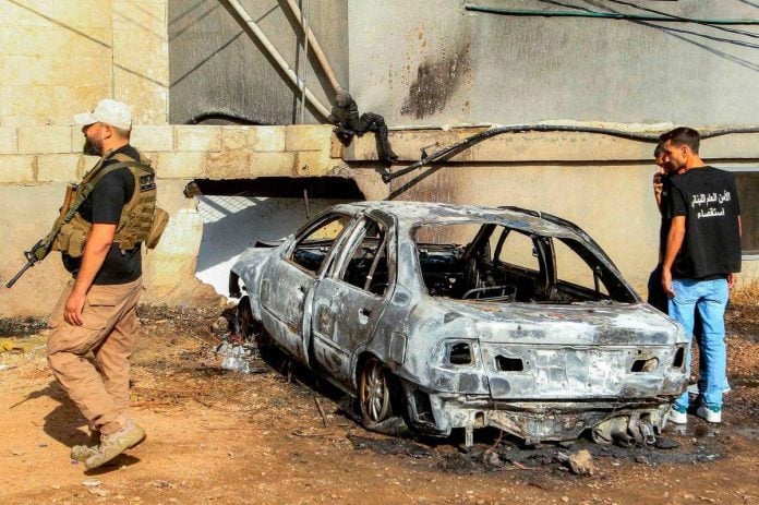 Israeli drone strike targets car south of Beirut amid ongoing tensions