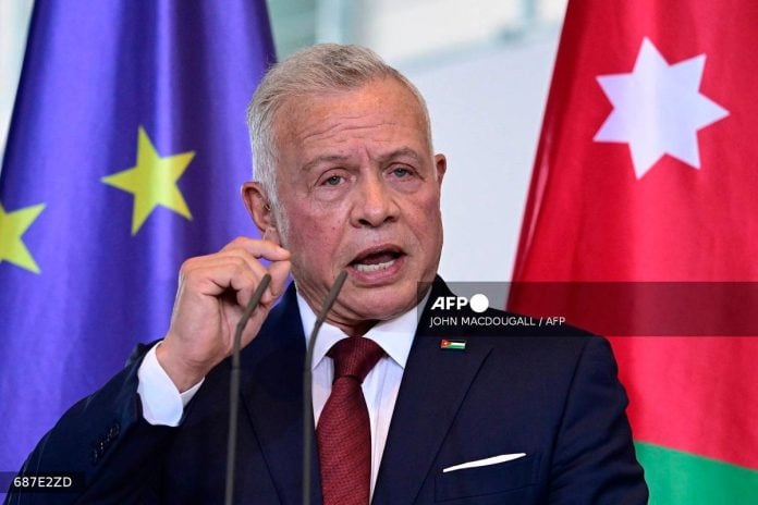 Jordanian King rejects Israeli annexation of West Bank in UAE talks