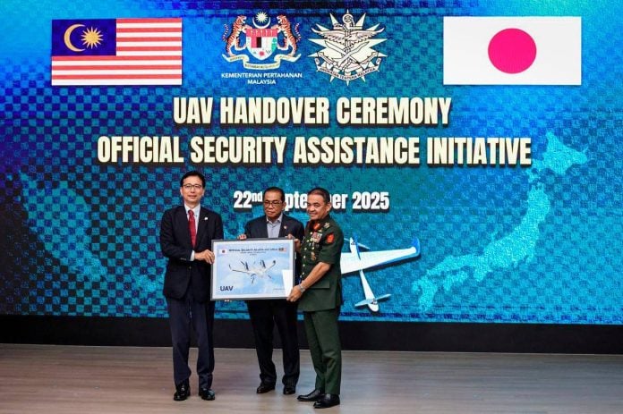 Malaysia receives 14 UAVs and seven rescue boats from Japan