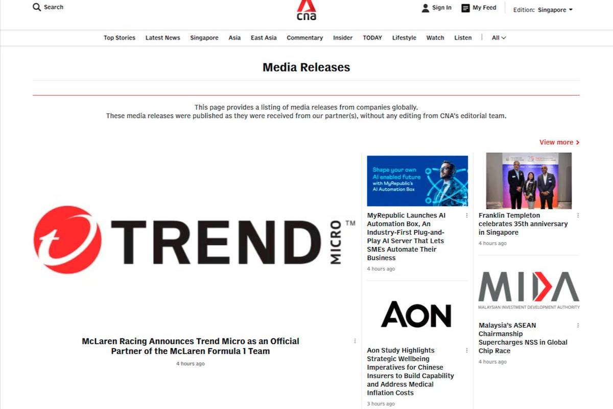 Media OutReach Newswire Strengthens Press Release Distribution Network in Singapore and Southeast Asia