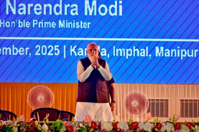 Modi appeals for peace in Manipur amid ethnic violence, launches projects