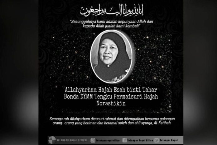 Mother of Tengku Permaisuri Selangor dies aged 82