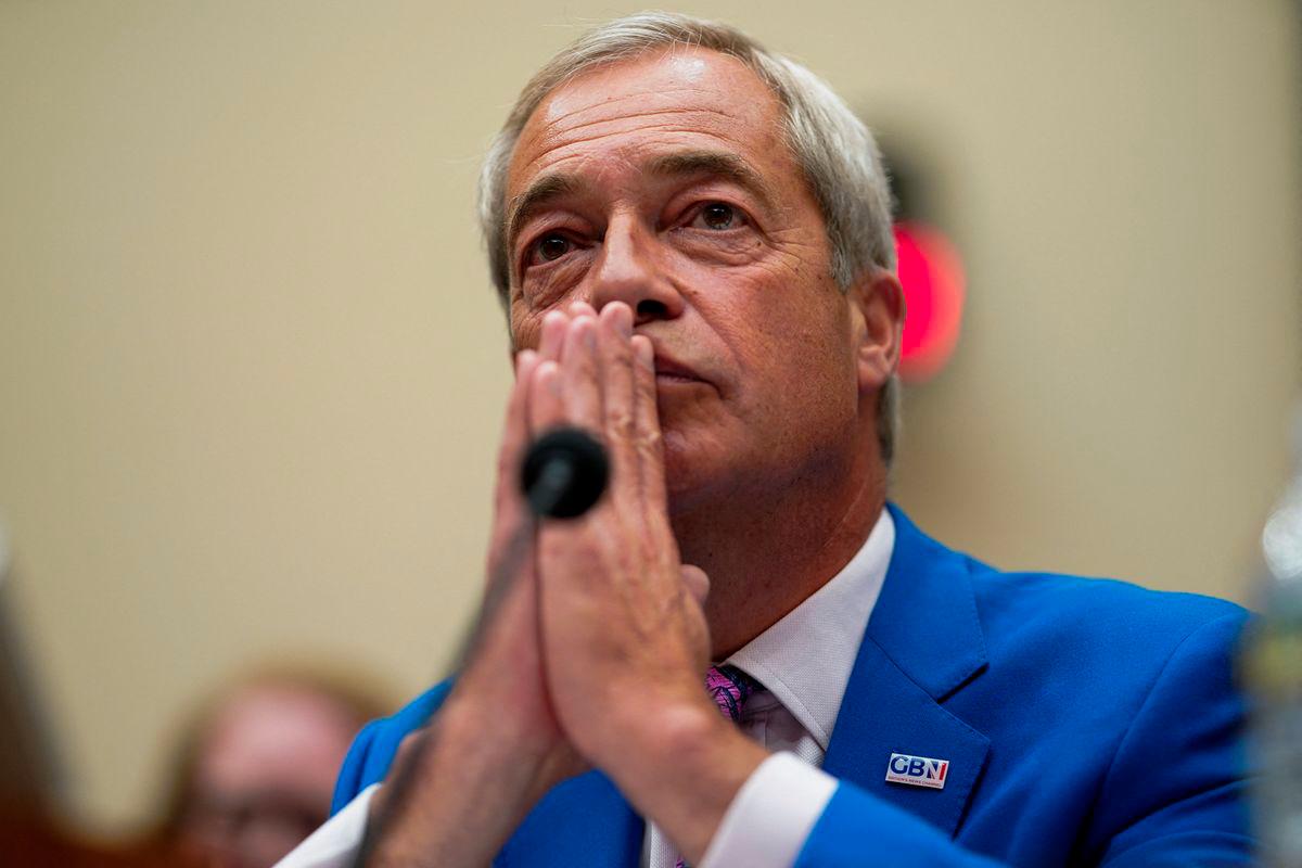 Nigel Farage criticises UK government on free speech in US hearing Nigel Farage criticises UK government on free speech in US hearing