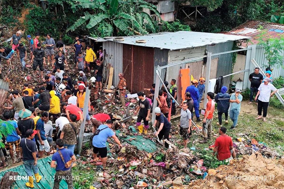 One dead, six missing in Kota Kinabalu landslide disaster