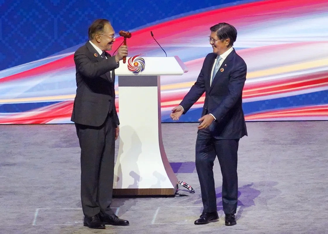 Prime Minister Datuk Seri Anwar Ibrahim passed the symbolic Asean gavel to Philippine President Ferdinand Marcos Jr. who will assume the chairmanship on Jan 1, 2026.