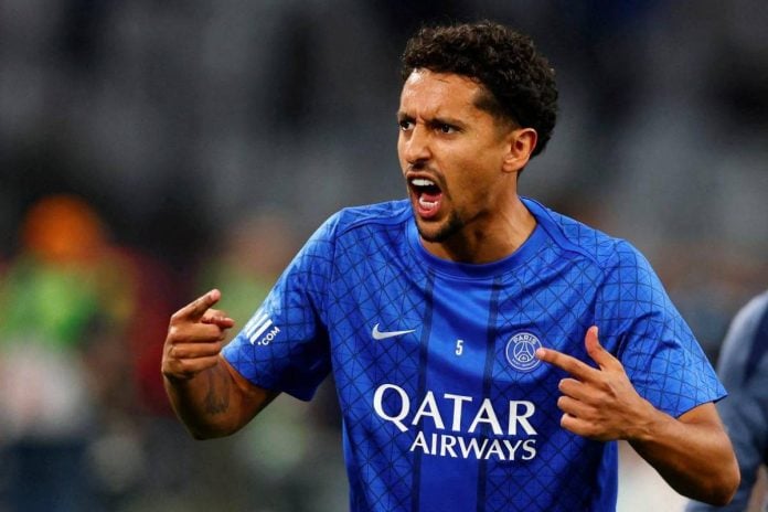 PSG defender Marquinhos out for weeks with left thigh injury
