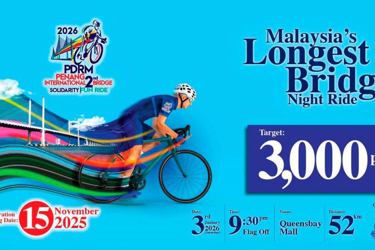 Penang police target 3,000 cyclists for solidarity fun ride 2026 Penang police target 3,000 cyclists for solidarity fun ride 2026