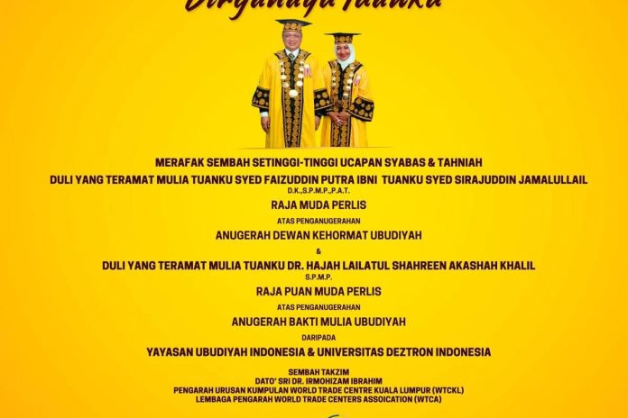 Perlis Raja Muda receives honorary doctorate from UMSU