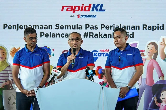 Prasarana jenama semula enam pas perjalanan Rapid dengan nama Bahasa Melayu bagi mudahkan pengguna, tiada perubahan harga atau struktur.