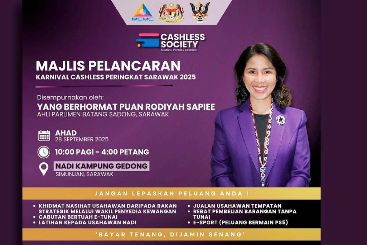 Sarawak cashless society initiative boosts local community economy Sarawak cashless society initiative boosts local community economy