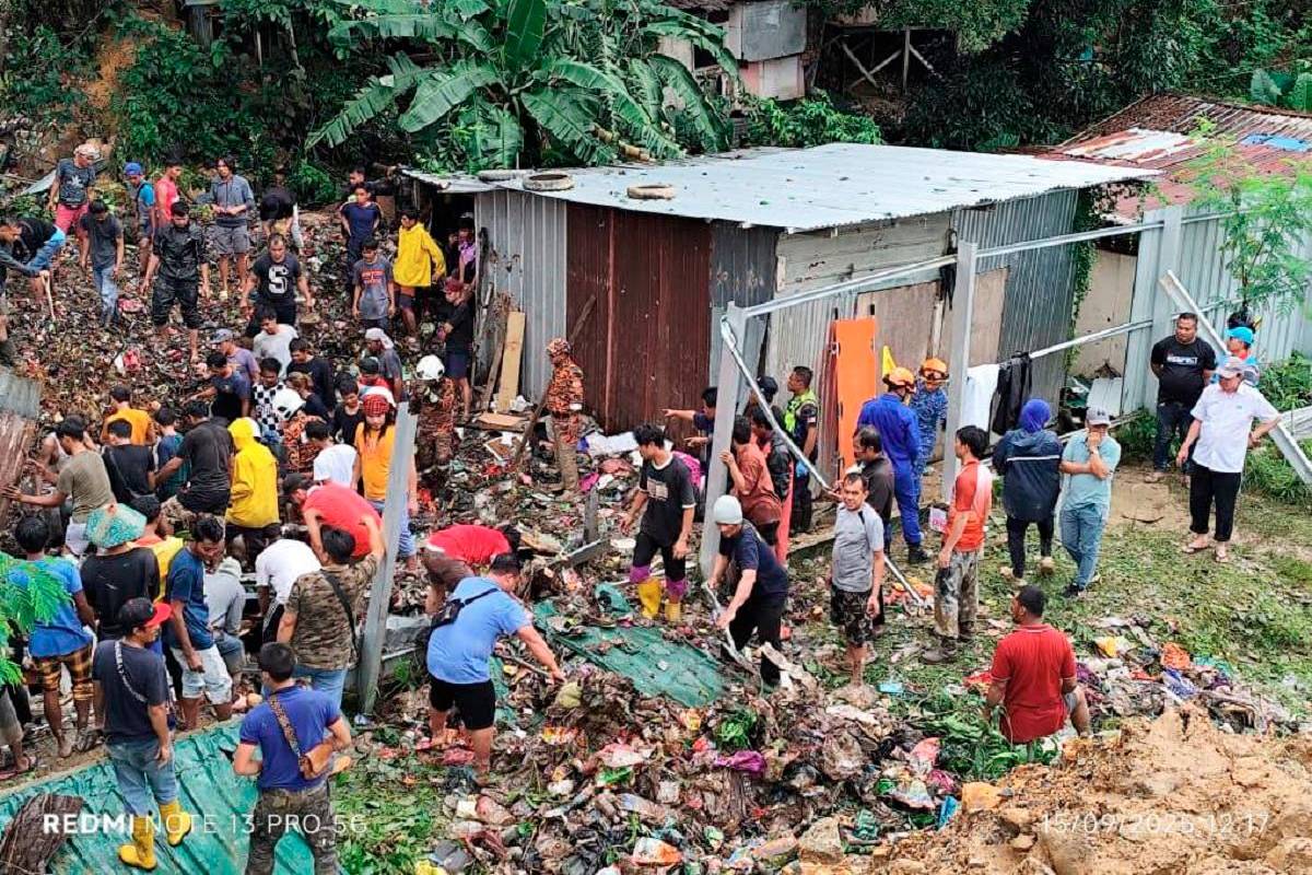 Seven missing after landslide buries house in Kota Kinabalu