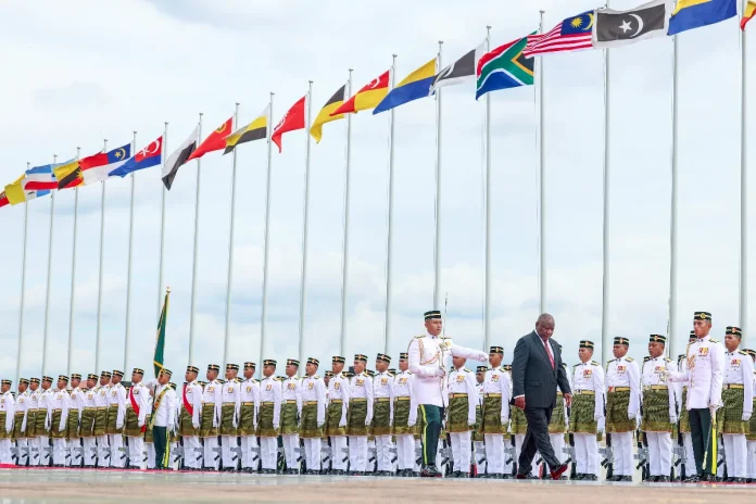 South African president receives official welcome in Putrajaya South African president receives official welcome in Putrajaya