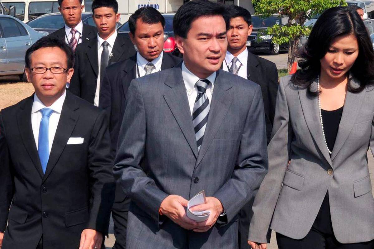Thailand ex-PM Abhisit reinstated as Democrat Party leader Thailand ex-PM Abhisit reinstated as Democrat Party leader