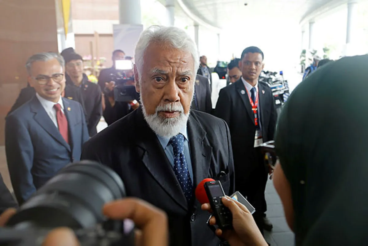 Timor-Leste PM Gusmão arrives early at 47th ASEAN summit Timor-Leste PM Gusmão arrives early at 47th ASEAN summit