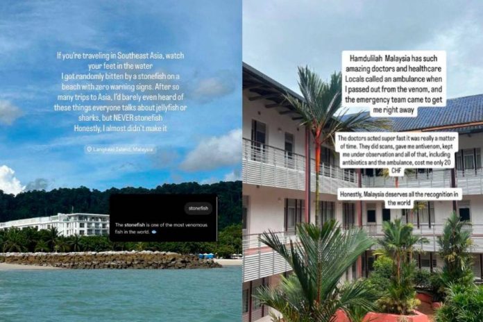 Tourist praises Malaysian healthcare after stonefish sting in Langkawi