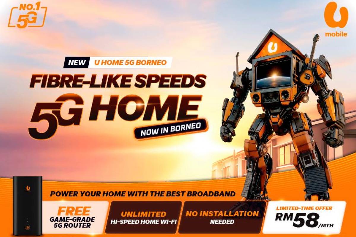 U Mobile launches U Home 5G Borneo, making high-speed broadband more accessible in East Coast at just RM58 monthly U Mobile launches U Home 5G Borneo, making high-speed broadband more accessible in East Coast at just RM58 monthly
