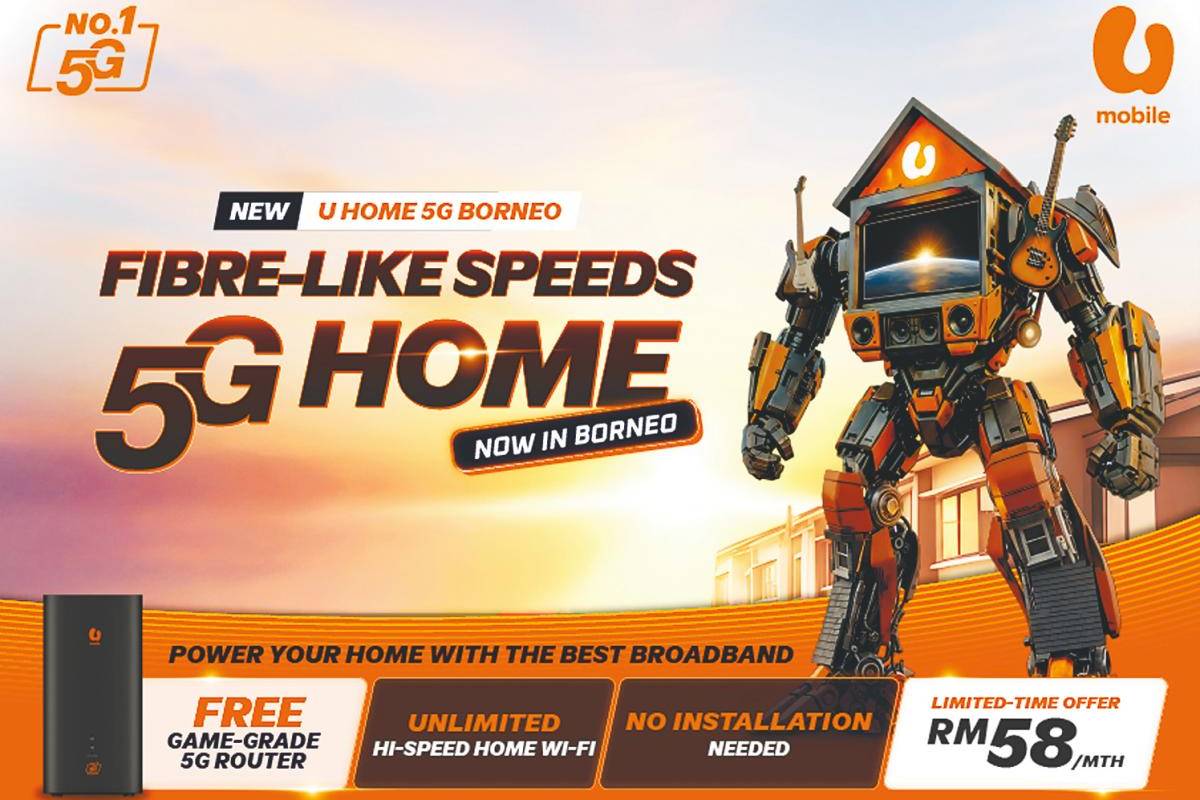 U Mobile’s U Home 5G Borneo makes high-speed broadband more accessible in East Malaysia U Mobile’s U Home 5G Borneo makes high-speed broadband more accessible in East Malaysia