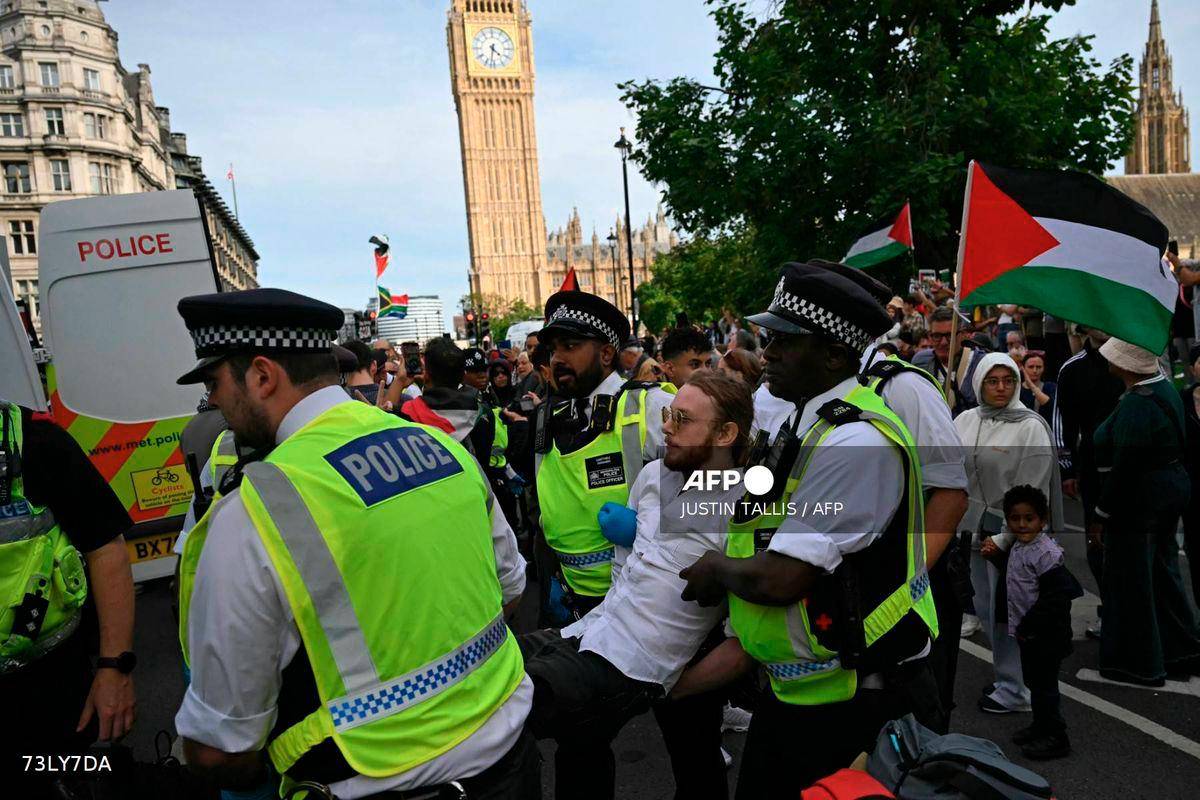 UK police arrest 150 at banned Palestine Action protest in London UK police arrest 150 at banned Palestine Action protest in London