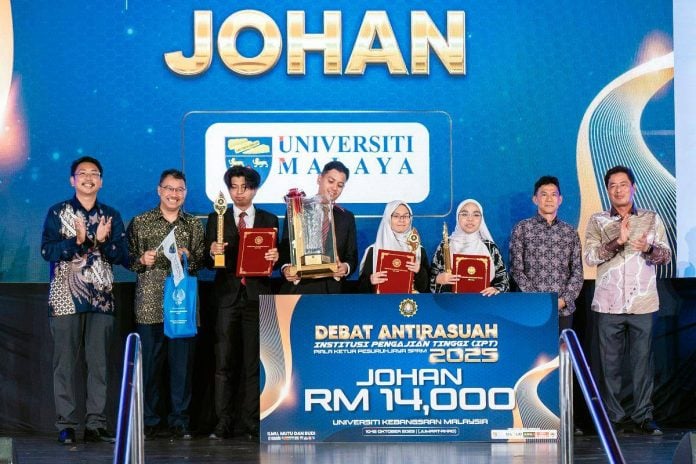 UM juara debat antirasuah IPT Piala Ketua Pesuruhjaya SPRM 2025