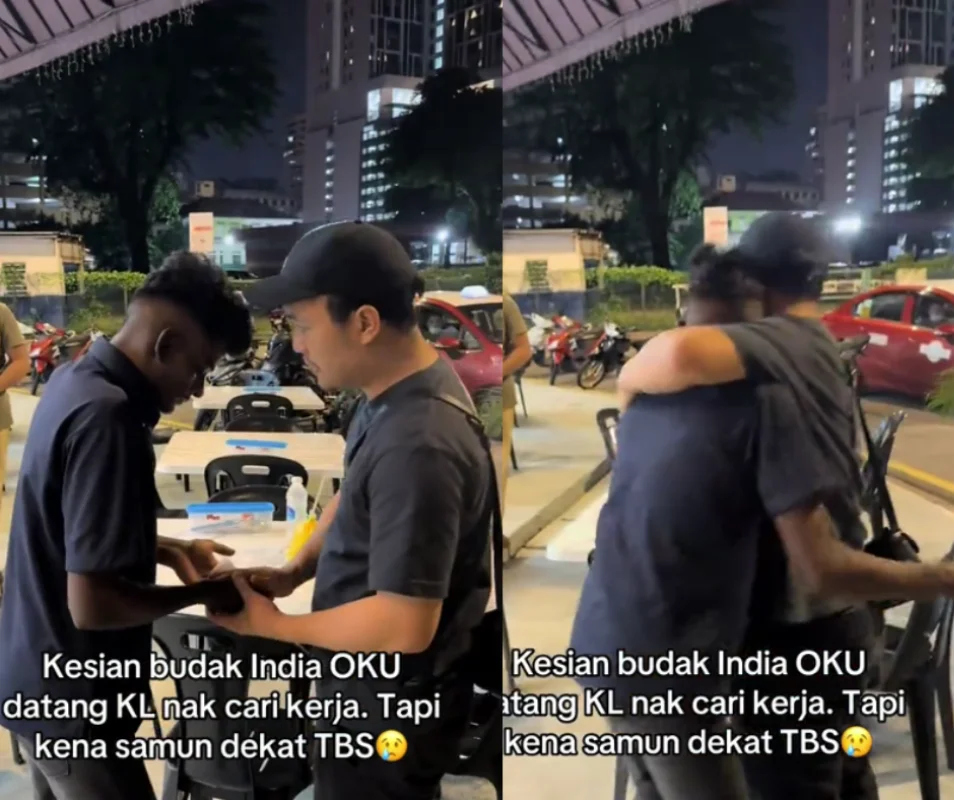 Kind M’sian steps in to help OKU teen robbed at TBS after arriving in KL to find work Kind M’sian steps in to help OKU teen robbed at TBS after arriving in KL to find work