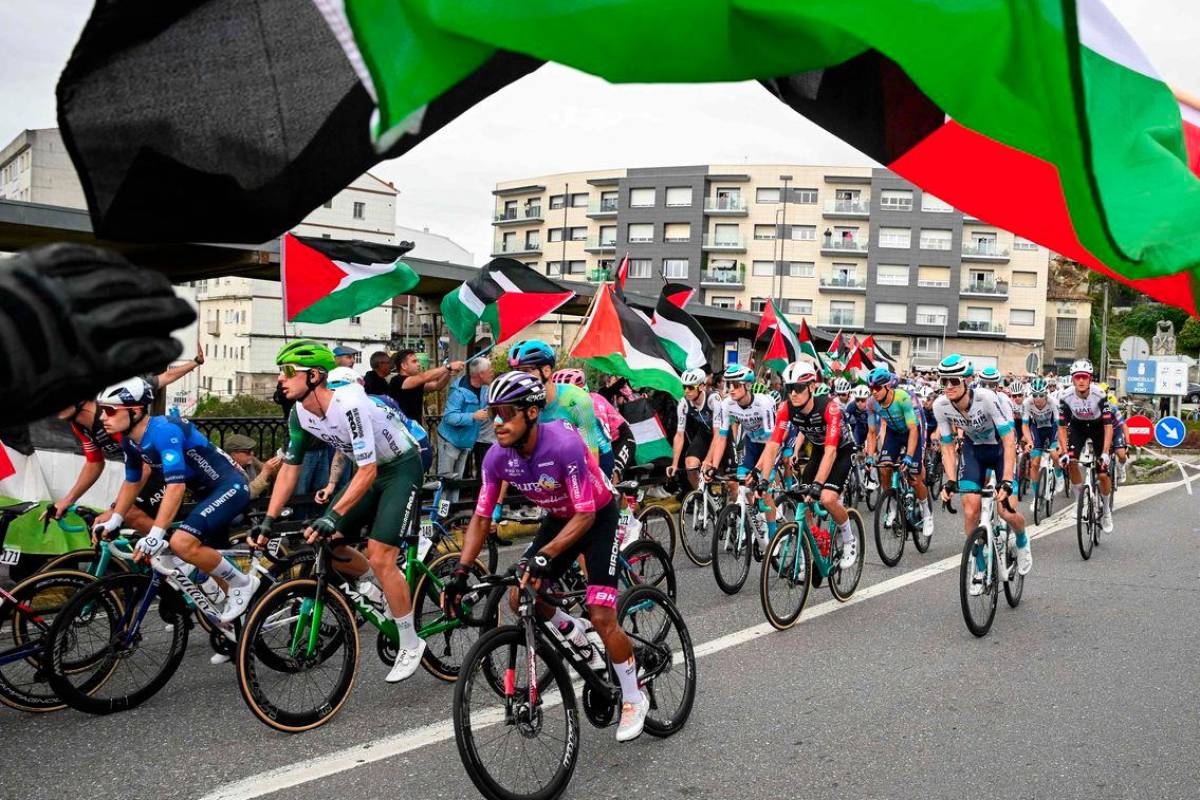 Vuelta stage shortened by protests as Bernal claims victory